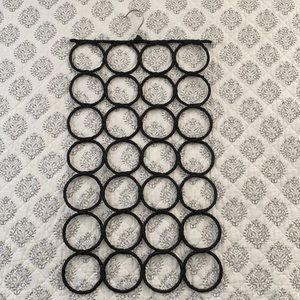 28-Ring Scarf/Tie/Belt Compartment, Closet Organizer, Space Saver, Organize